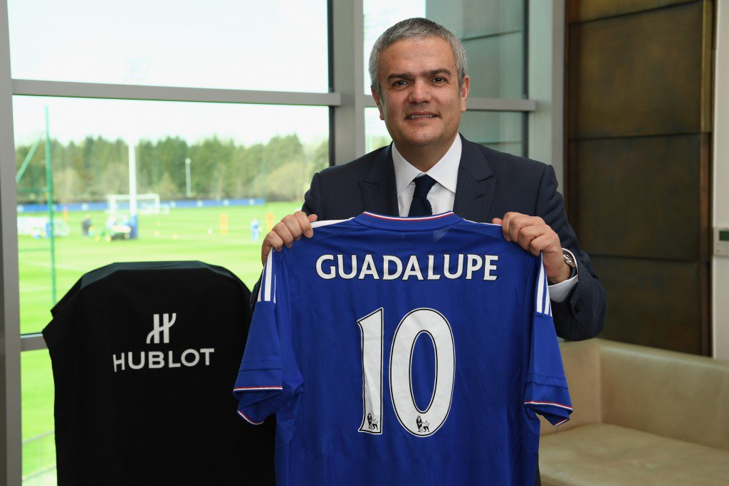 Chelsea's during the Hublot CFC Watch Launch at the Cobham Training Ground on 13th April 2016 in Cobham, England.