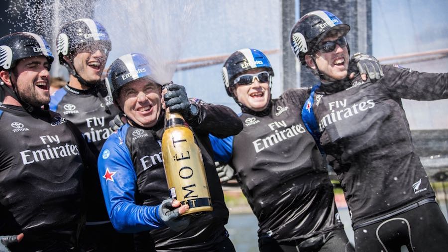 The first official day of competition at the Louis Vuitton America's Cup World Series New York brings light and variable winds to the Hudson River where no races are completed.