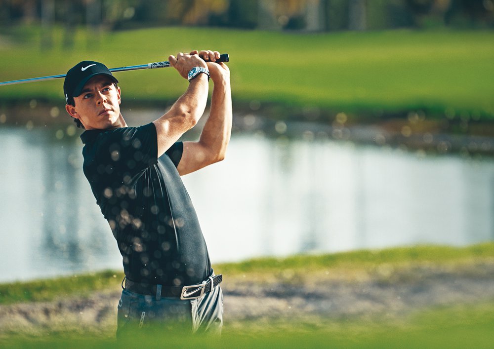 Major Champion golfer, Rory McIlroy is also an Omega brand ambassador. 