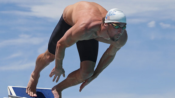 Gold Medal winner Michael Phelps is an Omega brand ambassador. 