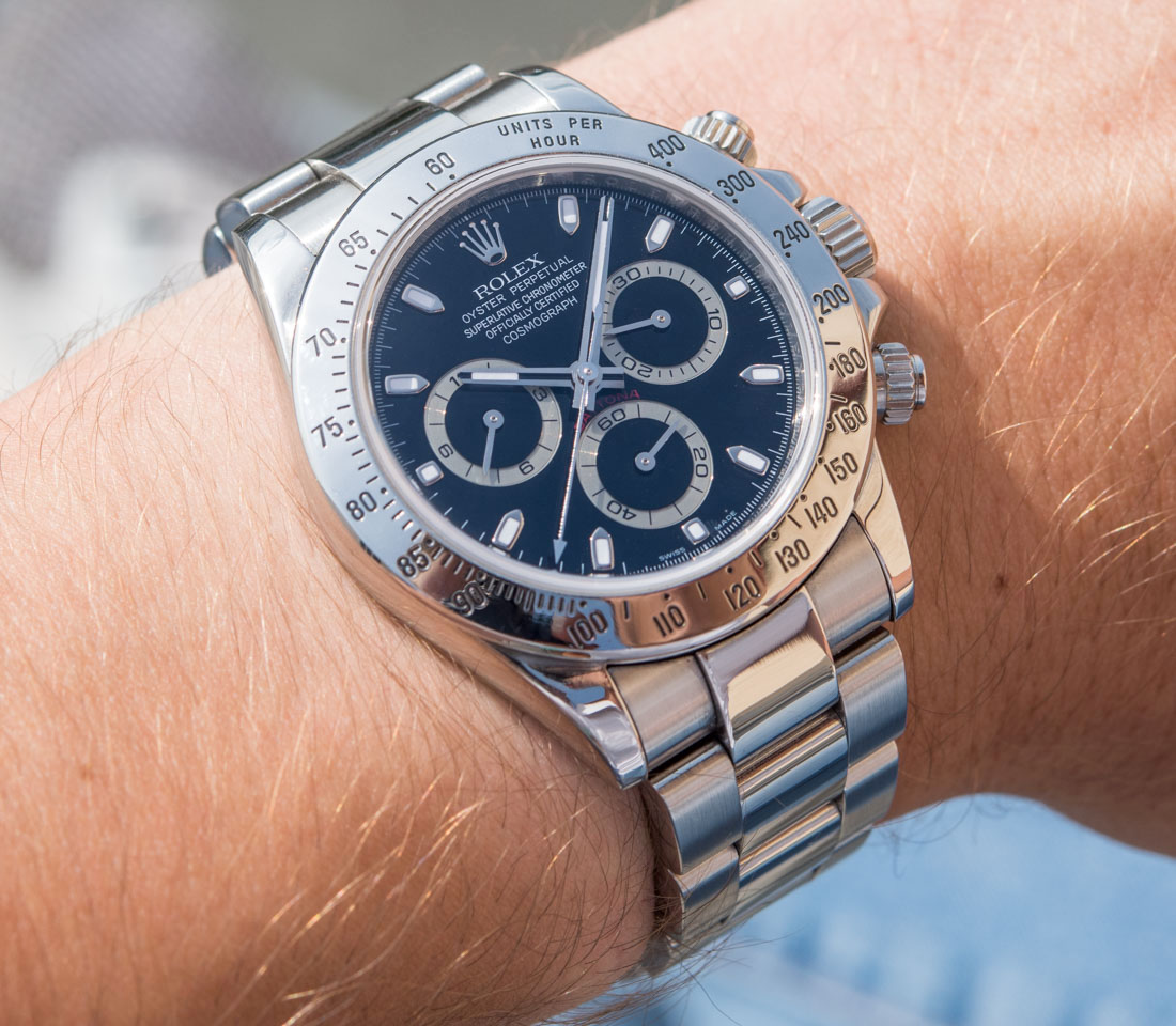 Rolex Daytona 116520 In Steel With Black Dial Watch Review Wrist Time Reviews 