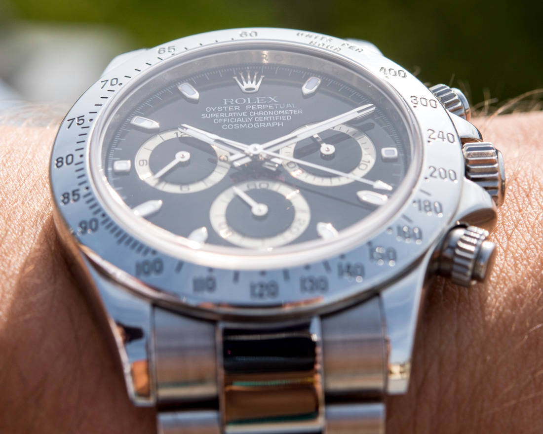 Rolex Daytona 116520 In Steel With Black Dial Watch Review Wrist Time Reviews 