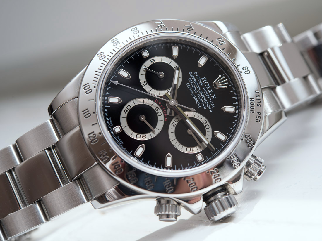 Rolex Daytona 116520 In Steel With Black Dial Watch Review Wrist Time Reviews 