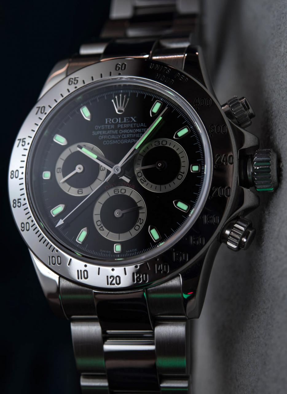 Rolex Daytona 116520 In Steel With Black Dial Watch Review Wrist Time Reviews 