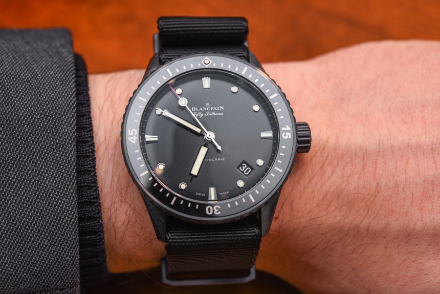 Blancpain Fifty Fathoms Bathyscaphe Watch In Ceramic For 2015 Hands-On Hands-On 