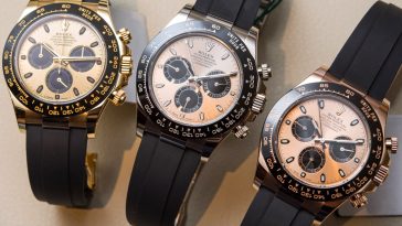 Rolex Cosmograph Daytona Watches In Gold With Oysterflex Rubber Strap & Ceramic Bezel Hands-On Hands-On