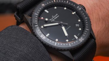 Blancpain Fifty Fathoms Bathyscaphe Watch In Ceramic For 2015 Hands-On Hands-On